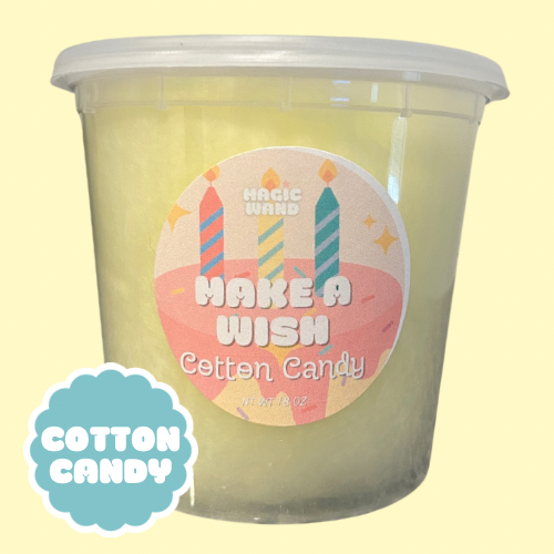 MAKE A WISH - BIRTHDAY CAKE COTTON CANDY