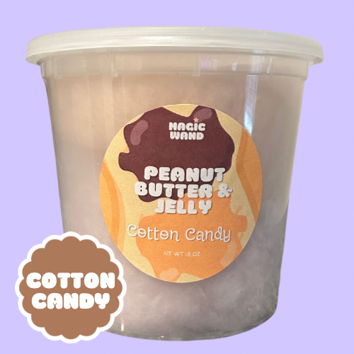 PEANUT BUTTER & JELLY COTTON CANDY