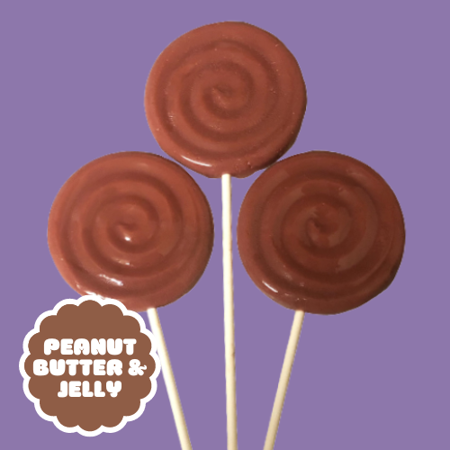 PEANUT BUTTER & JELLY JUMBO LOLLIPOP