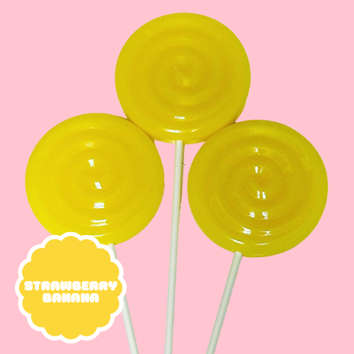 STRAWBERRY BANANA JUMBO LOLLIPOP