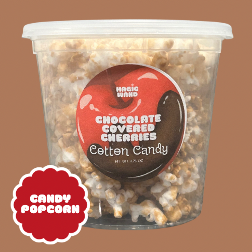CHOCOLATE COVERED CHERRIES CANDY POPCORN