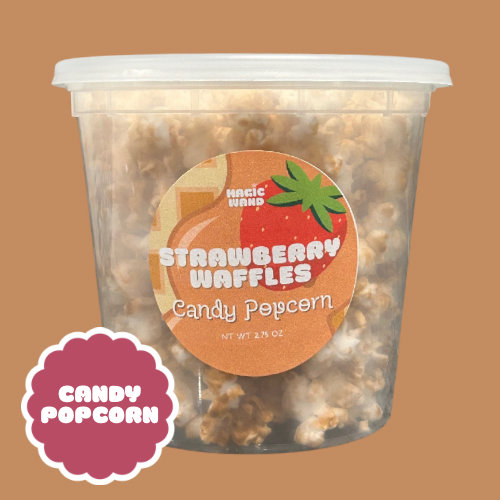STRAWBERRY WAFFLES CANDY POPCORN