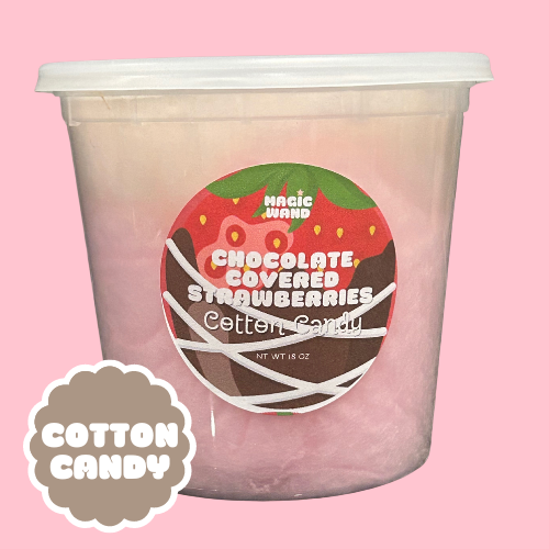 CHOCOLATE COVERED STRAWBERRIES COTTON CANDY