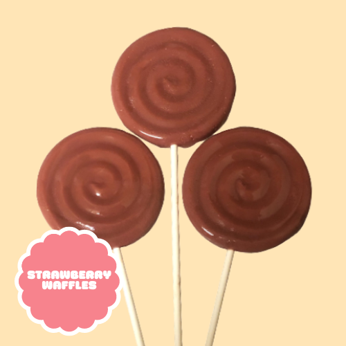 STRAWBERRY WAFFLES JUMBO LOLLIPOP